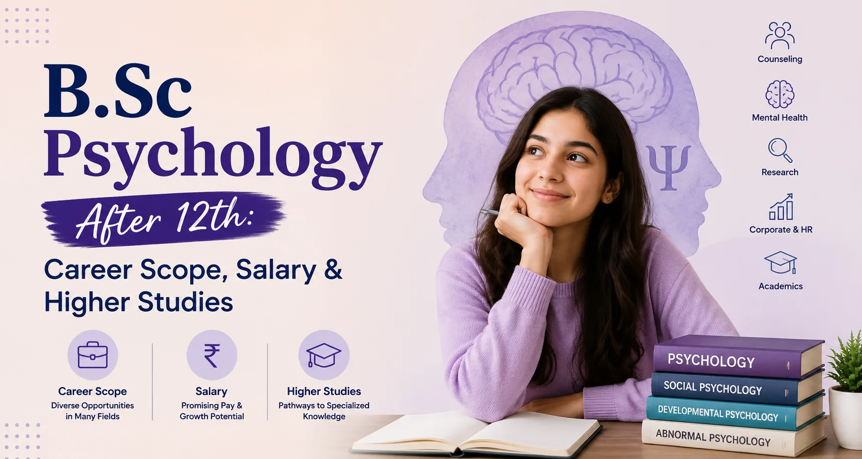 B.Sc Psychology After 12th: Career Scope, Salary & Higher Studies