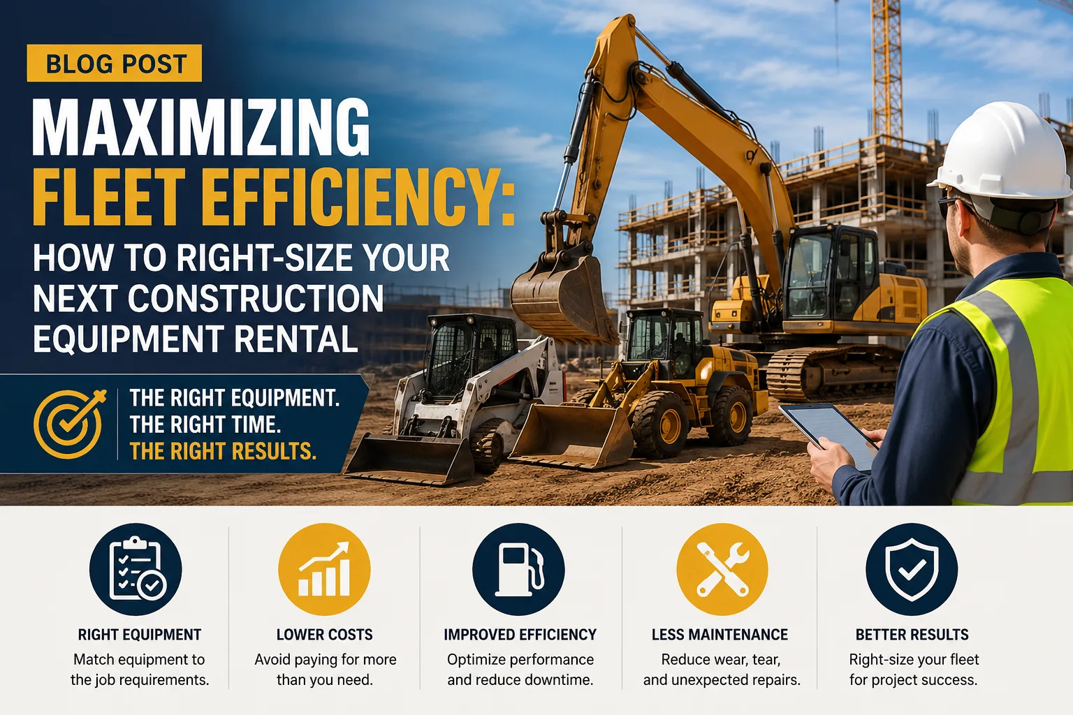 Maximizing Fleet Efficiency: How to Right-Size Your Next Construction Equipment Rental