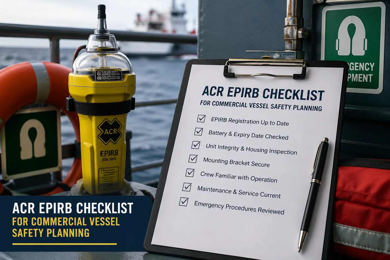 ACR EPIRB Checklist for Commercial Vessel Safety Planning