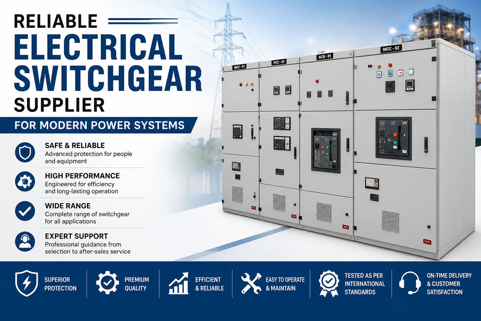 Reliable Electrical Switchgear Supplier for Modern Power Systems