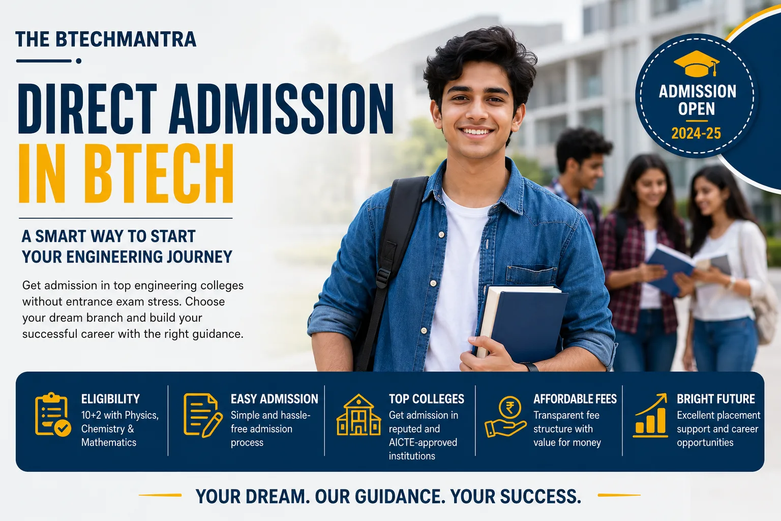 Direct Admission in BTech – A Smart Choice for Engineering Aspirants