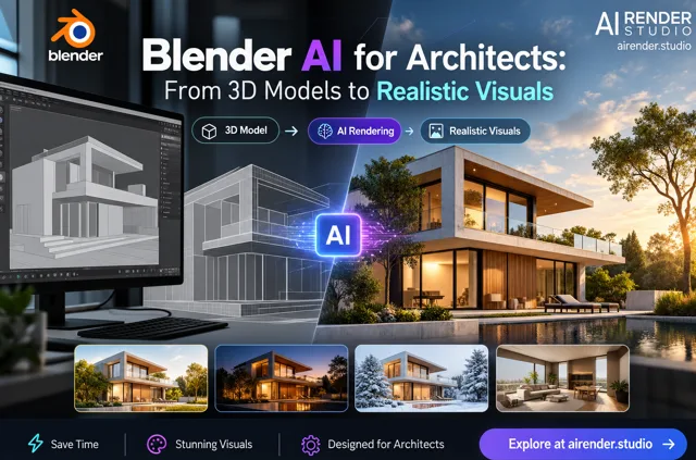Blender AI for Architects: From 3D Models to Realistic Visuals