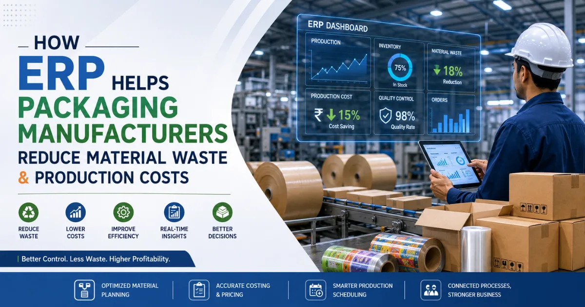 How ERP Helps Packaging Manufacturers Reduce Material Waste and Production Costs