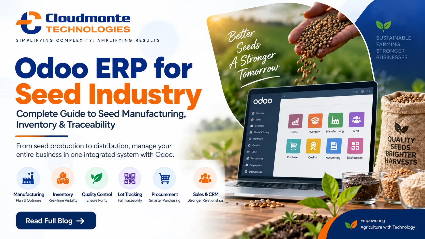 Odoo ERP for Seed Industry: Complete Guide to Seed Manufacturing, Inventory & Traceability