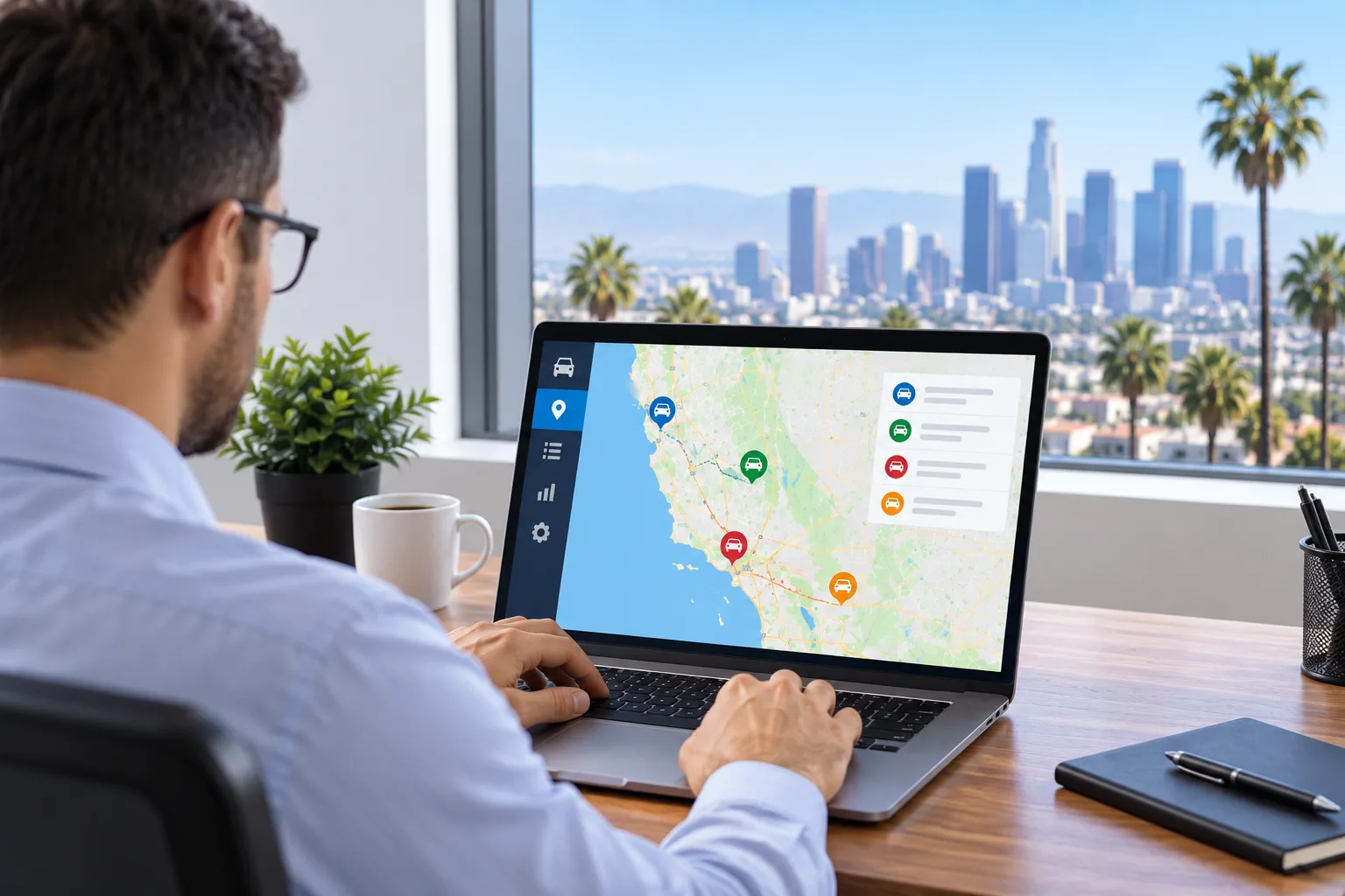 Using GPS Tracking to Organize Vehicle Operations Across California
