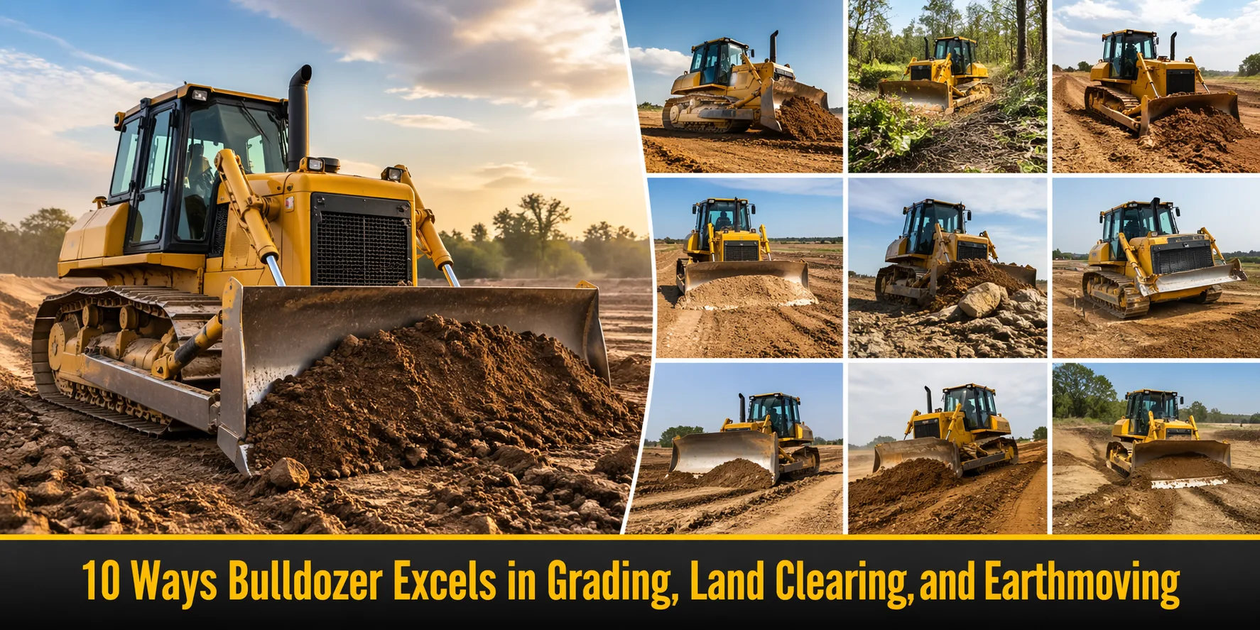 10 Ways Bulldozer Excels in Grading, Land Clearing, and Earthmoving