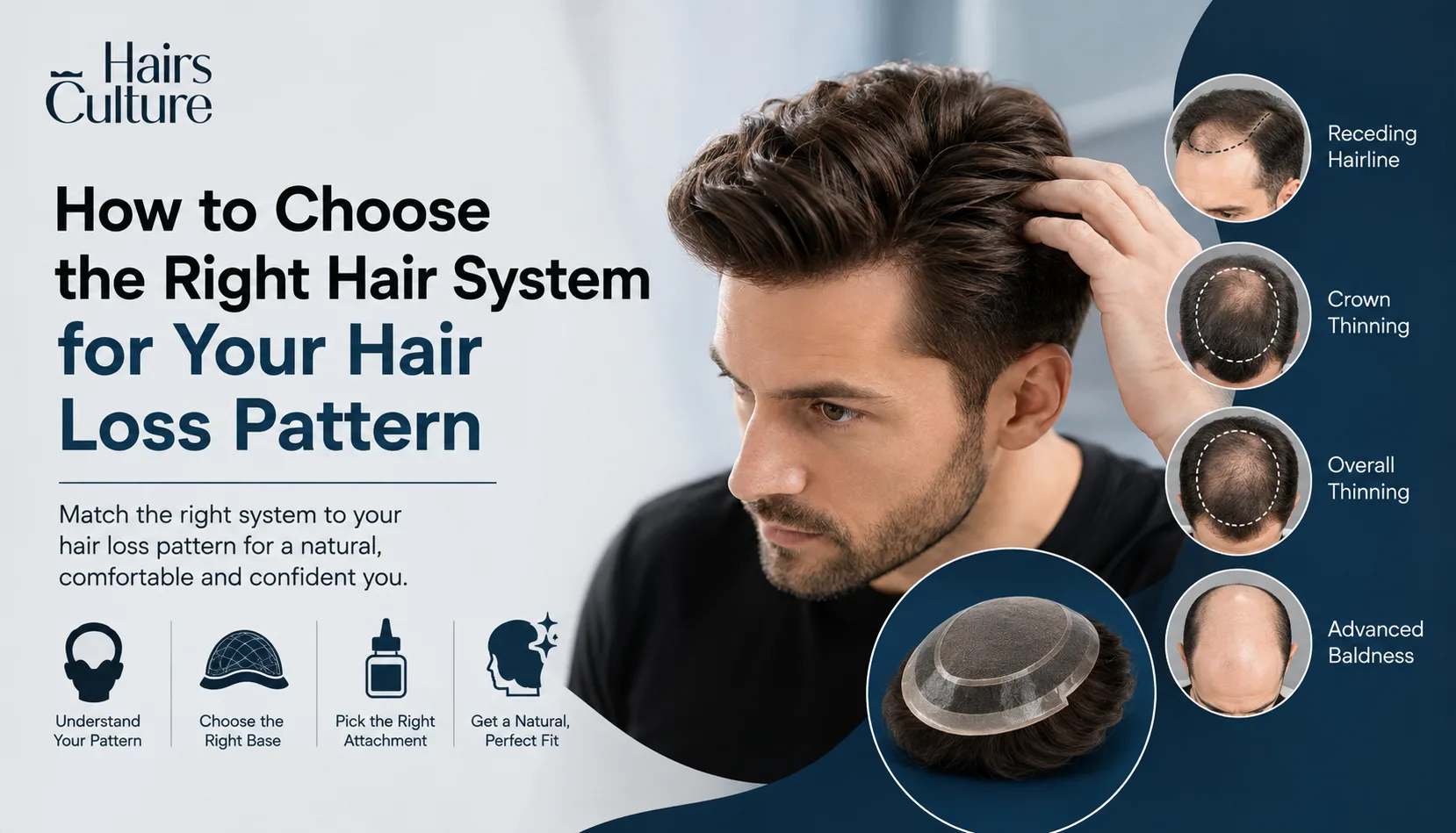 How to Choose the Right Hair System for Your Hair Loss Pattern