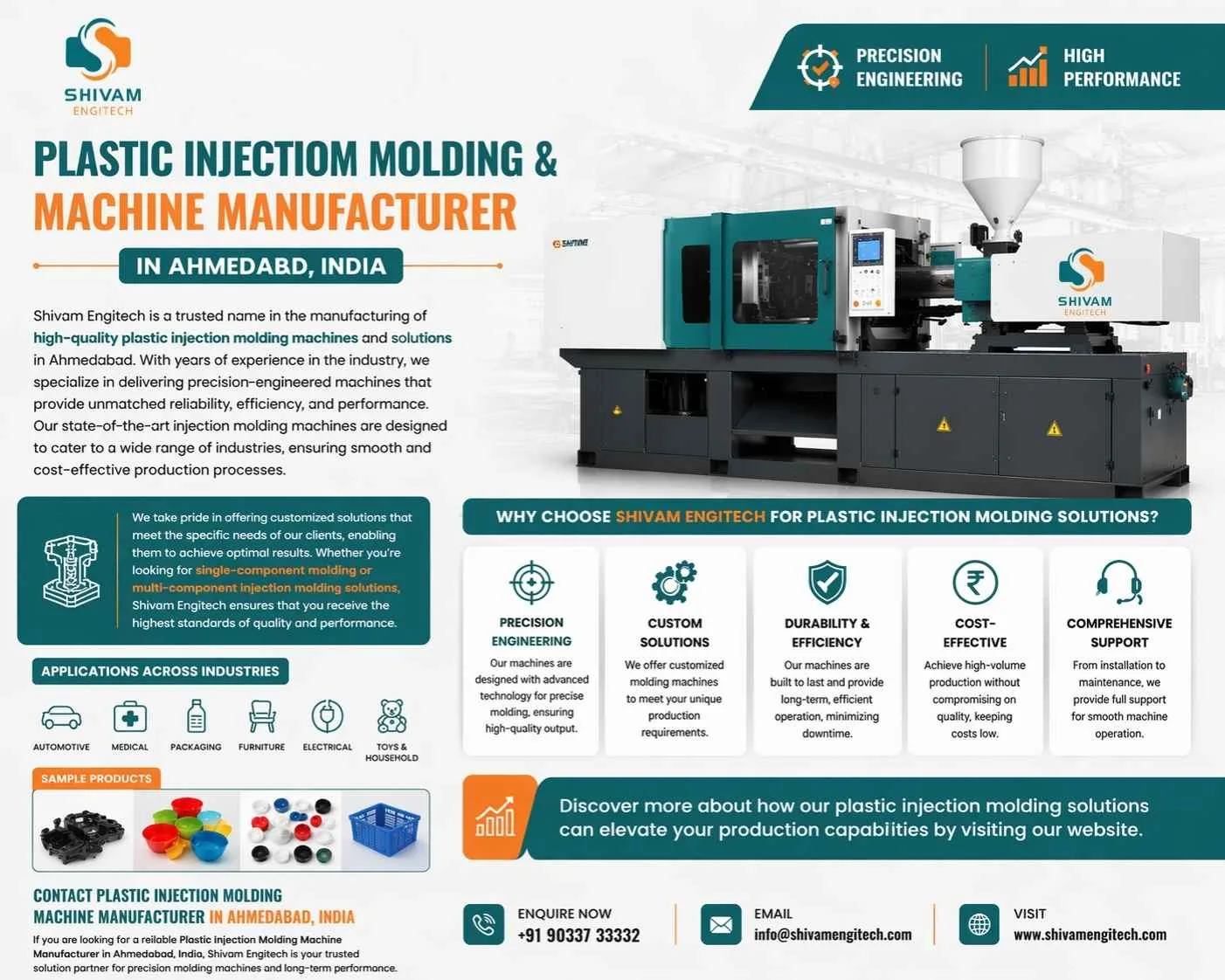 Top Plastic Injection Molding Manufacturer in Ahmedabad - Shivam Engitech
