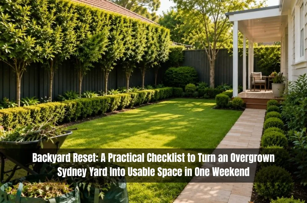 Backyard Reset: A Practical Checklist to Turn an Overgrown Sydney Yard Into Usable Space in One Weekend