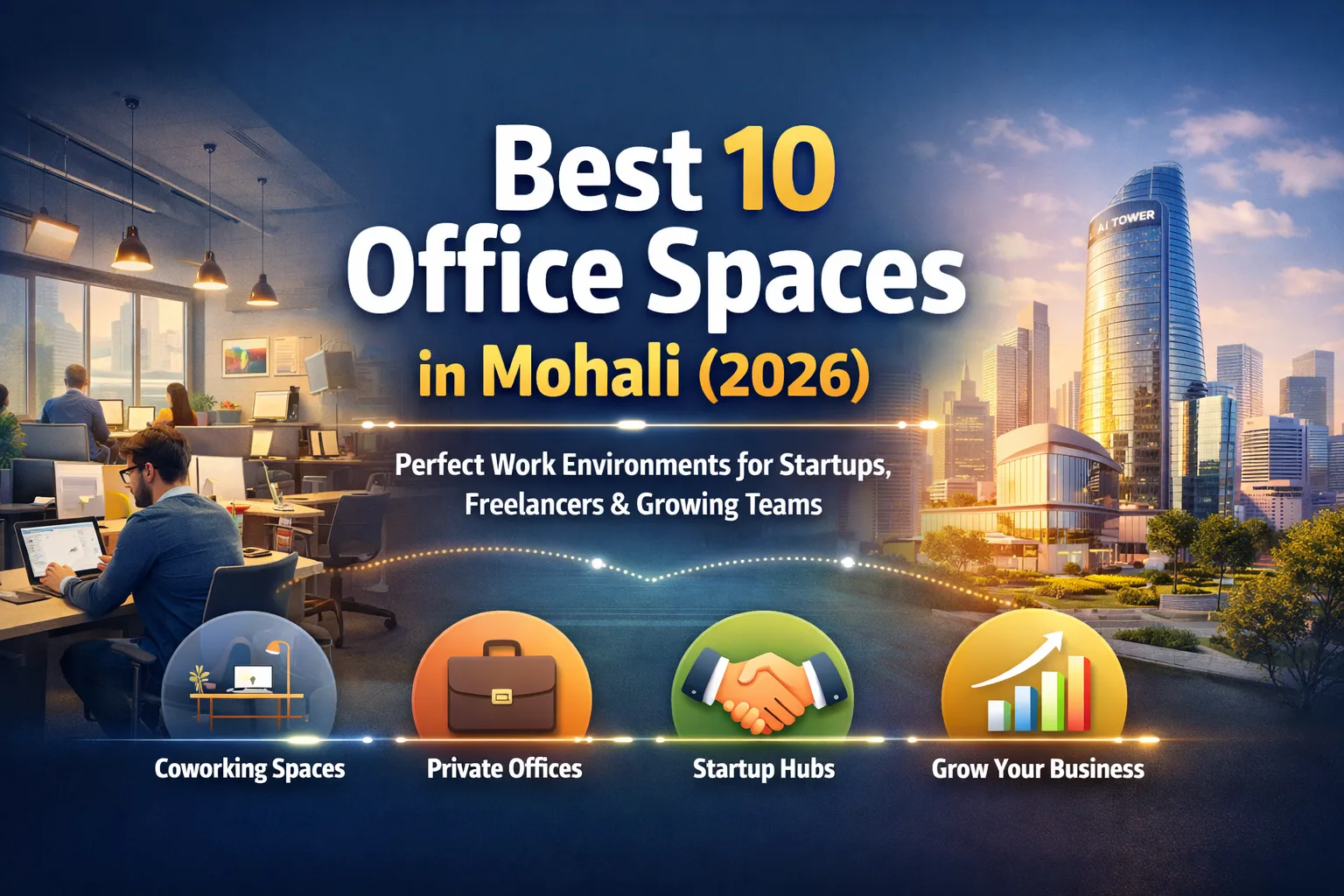 Best 10 Office Spaces in Mohali (2026) – Find Your Ideal Workspace to Work, Grow & Succeed in a Competitive Market