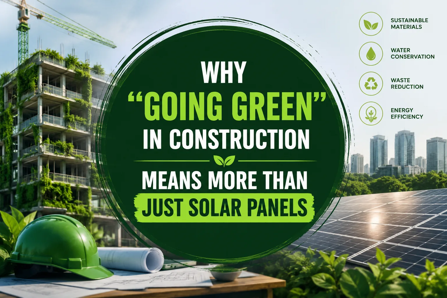 Why "Going Green" in Construction Means More Than Just Solar Panels