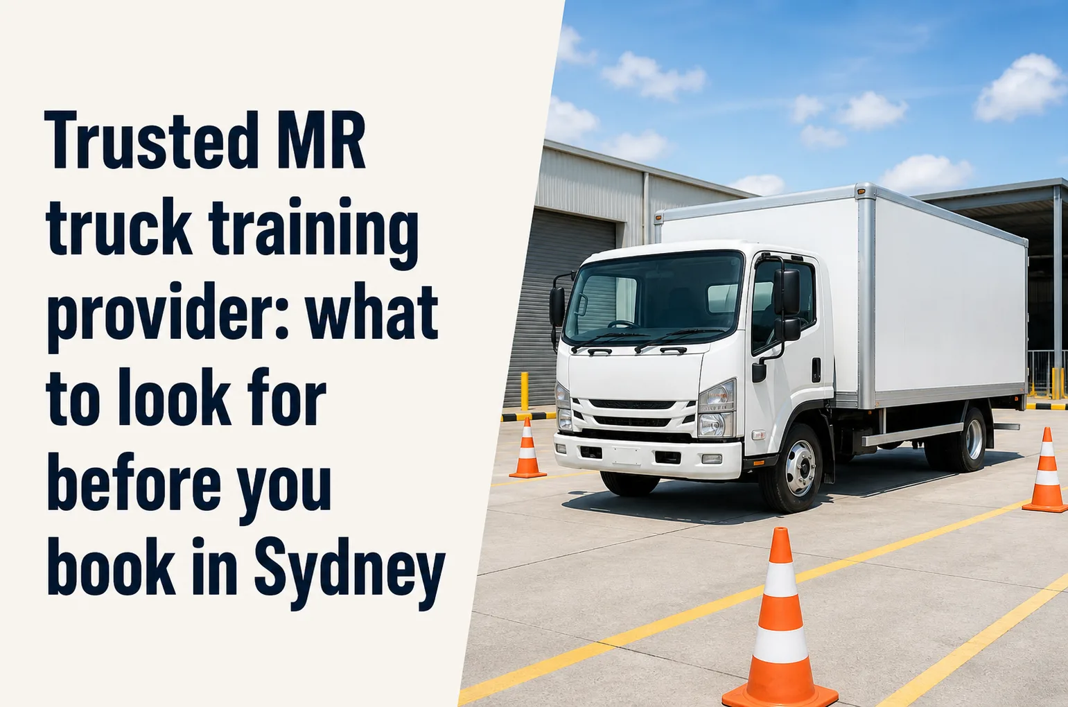 Trusted MR truck training provider: what to look for before you book in Sydney
