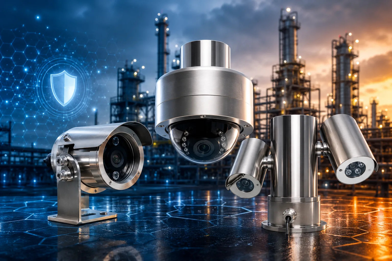 ATEX PTZ Camera With IR for Remote UK Oil & Gas Sites
