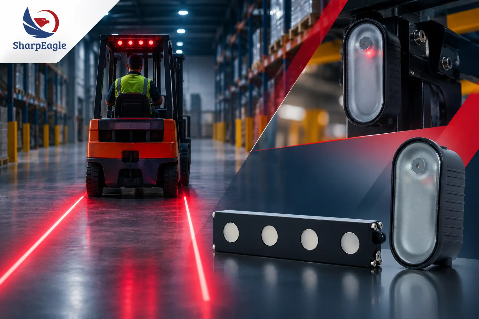 Forklift Laser Safety Lights for UK Oil & Gas Sites