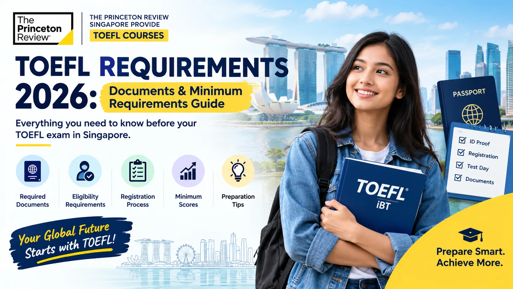 TOEFL Requirements 2026: Documents & Minimum Scores Singapore