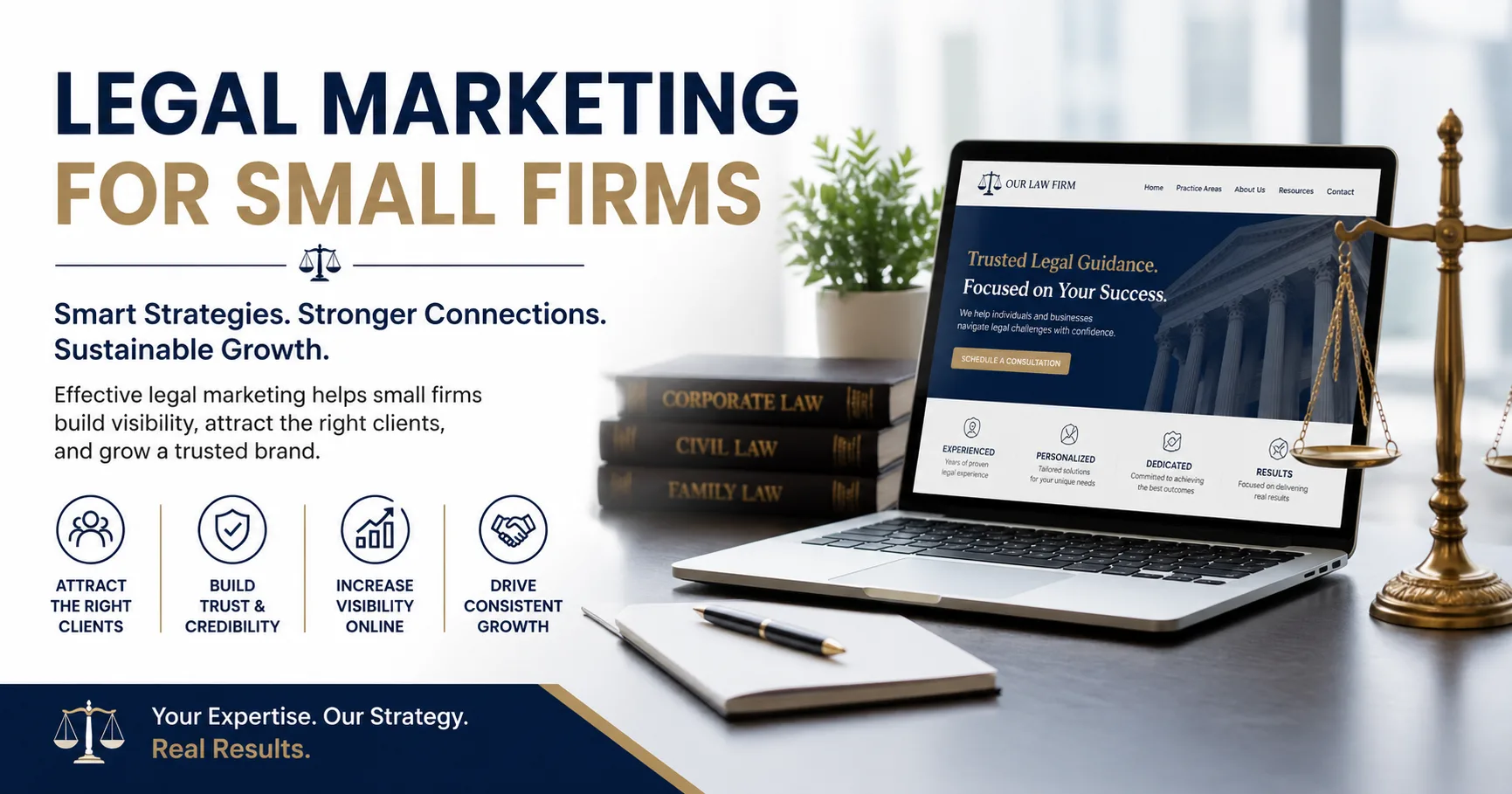 Legal Marketing for Small Firms: Turning Online Visibility into Real Client Growth