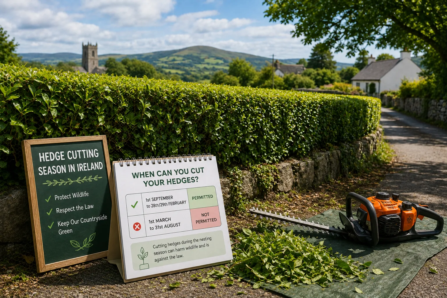 Hedge Cutting Season in Ireland: When Can You Legally Cut Your Hedges?