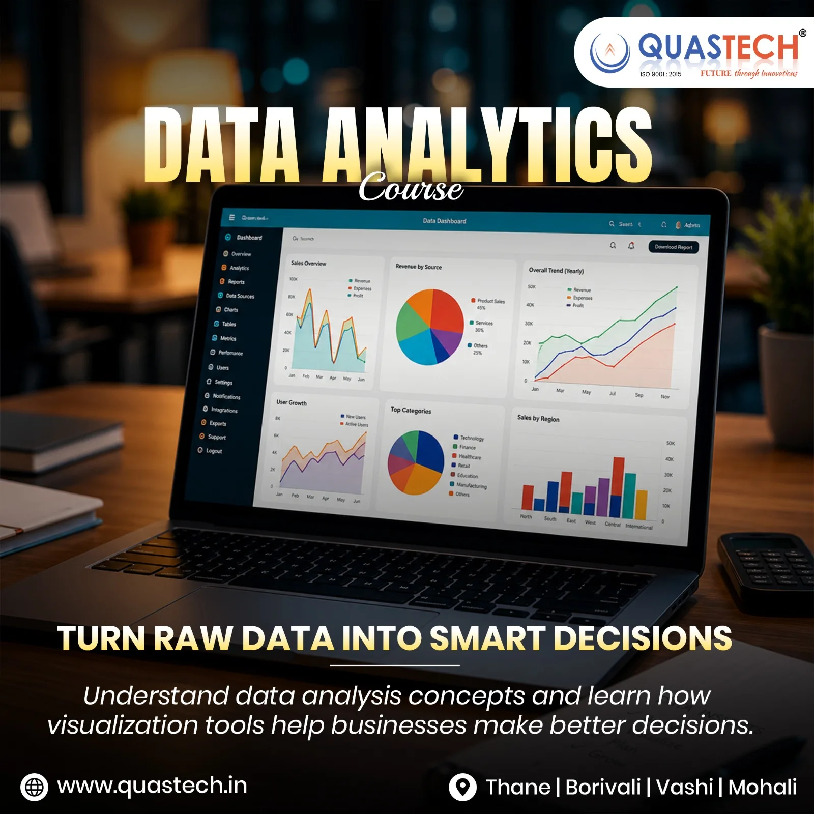 Best Data Analytics Course in Thane: Fees, Syllabus & Career Scope | QUASTECH