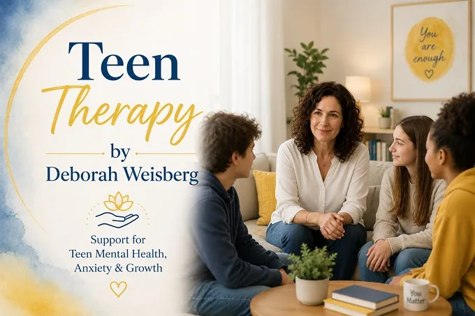 Teen Therapy by Deborah Weisberg | Support for Teen Mental Health, Anxiety & Growth