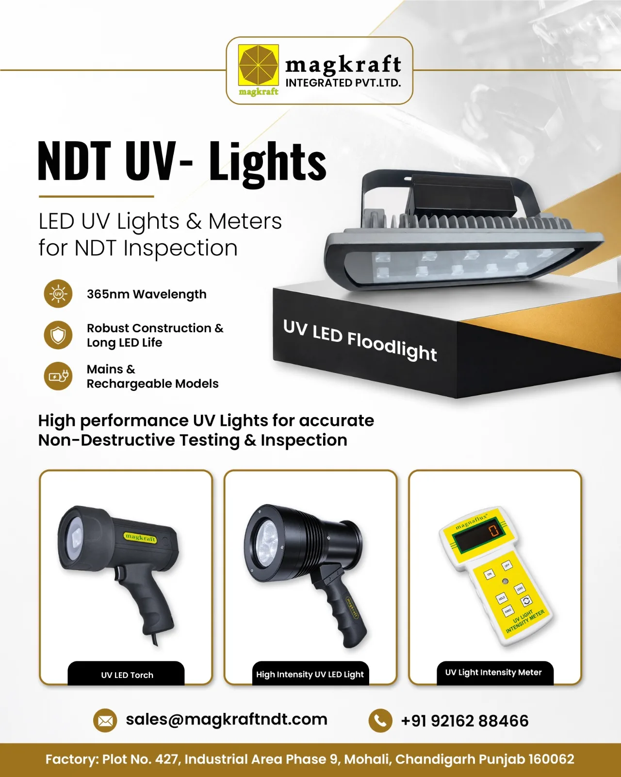 UV Black Lights for NDT Inspection – MagkraftNDT