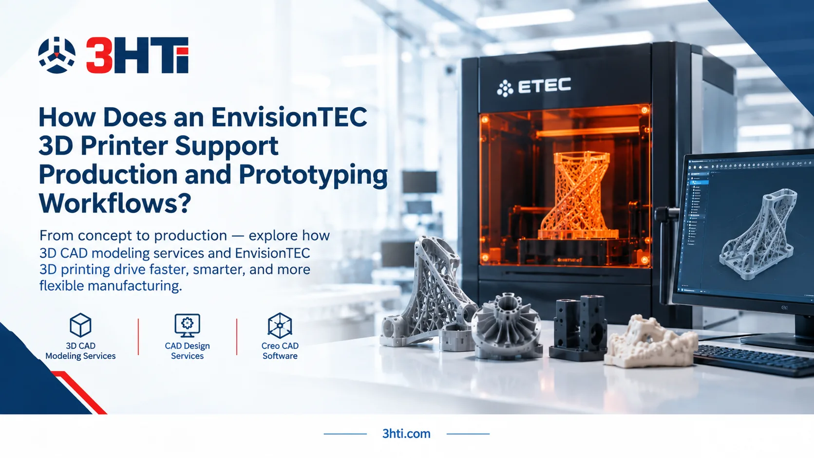 How Does an EnvisionTEC 3D Printer Support Production and Prototyping Workflows?