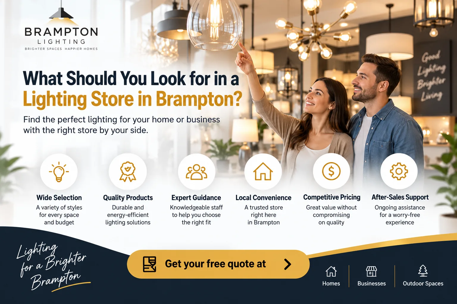 What Should You Look for in a Lighting Store in Brampton?
