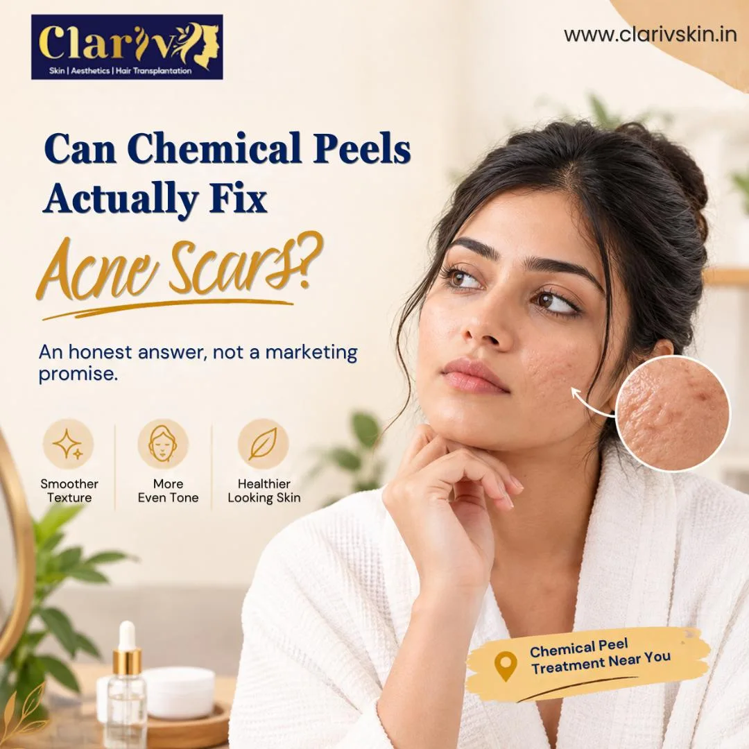 Chemical Peel Treatment in Heelalige: Setting Realistic Expectations for Acne Scarring | Clariv Skin