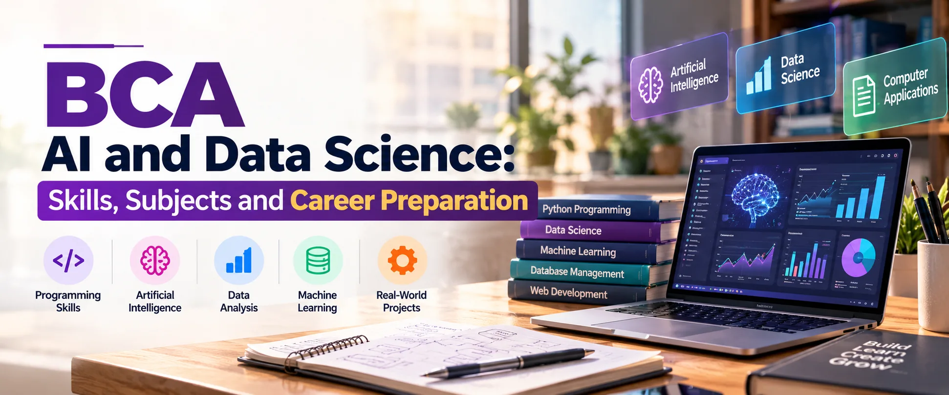 BCA AI and Data Science: Skills, Subjects and Career Preparation