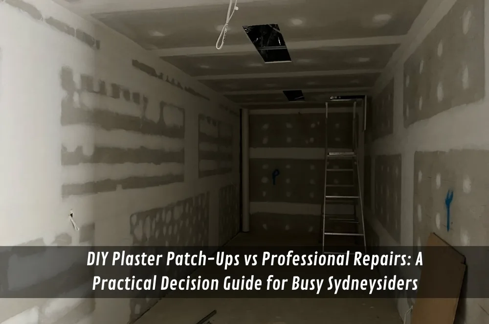 DIY Plaster Patch-Ups vs Professional Repairs: A Practical Decision Guide for Busy Sydneysiders
