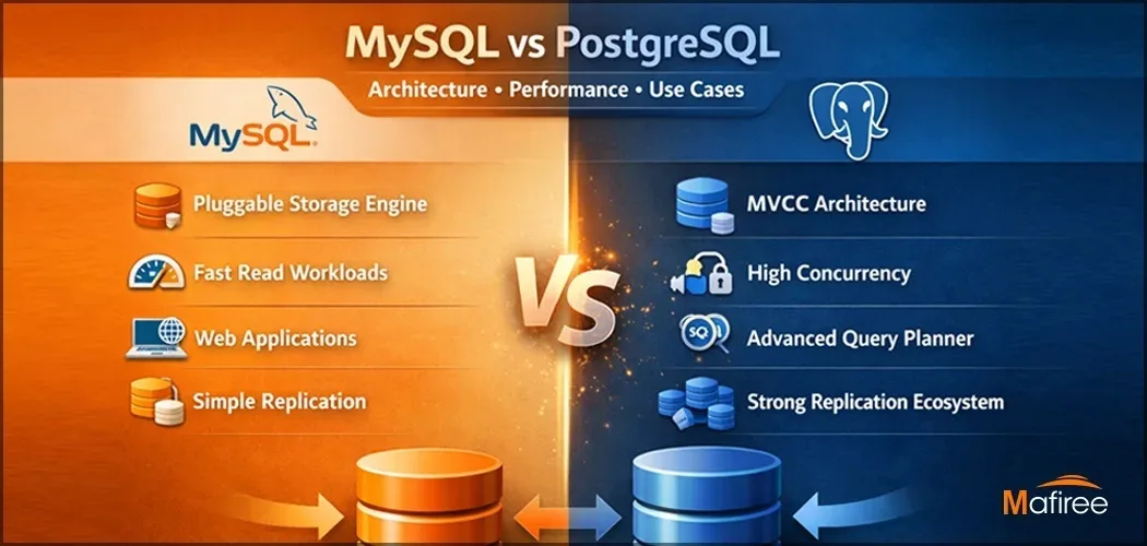 Key Differences Between MySQL and PostgreSQL Architecture, Performance & Use Cases