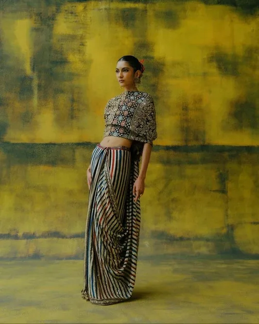 What Makes an Ajrakh Saree a Timeless Choice for Indian Fashion?