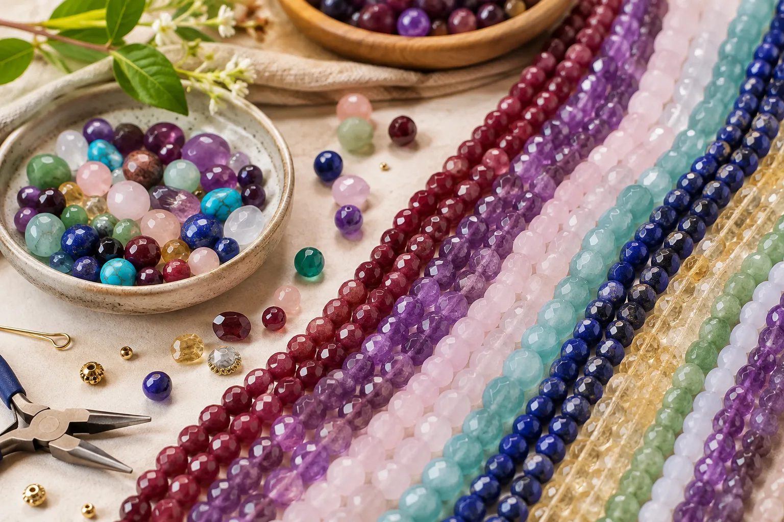 Genuine Wholesale Gemstone Beads for DIY Jewelry Projects