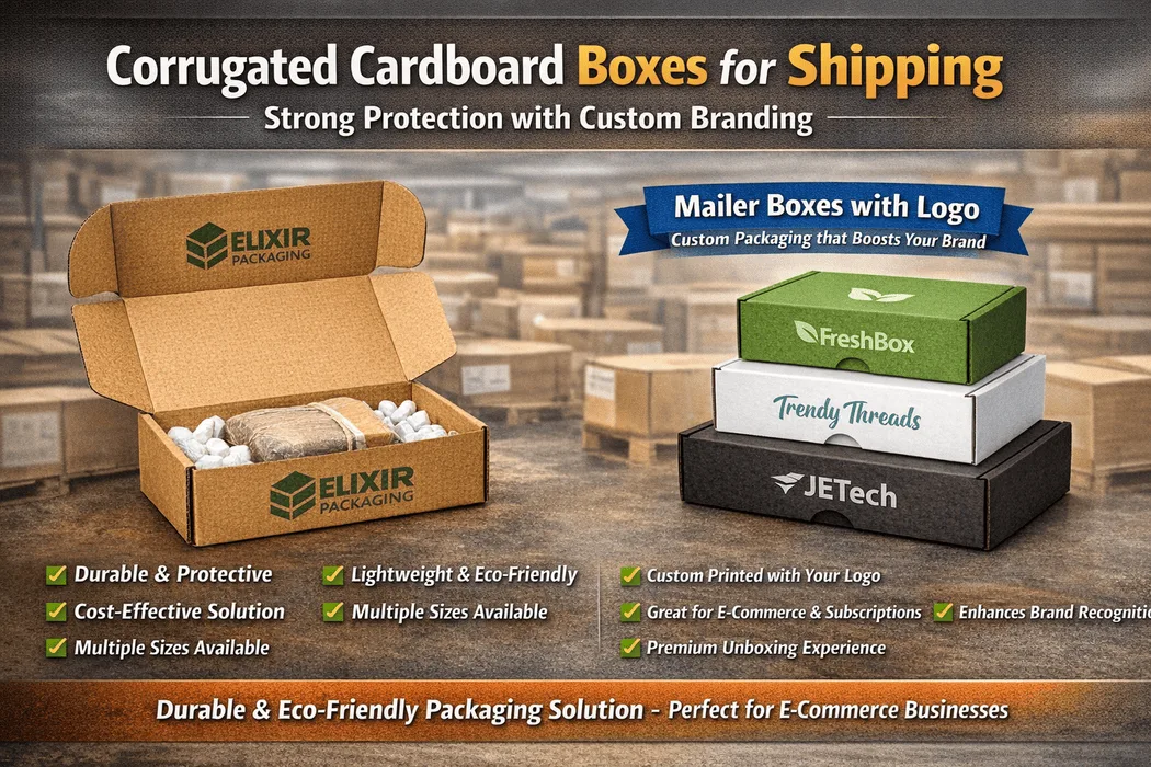 Corrugated Cardboard Boxes for Shipping – Strong Protection with Custom Branding