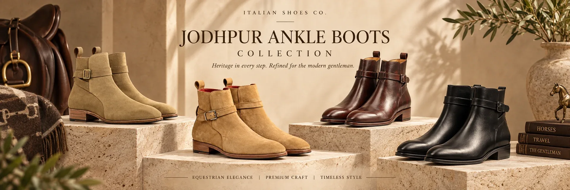 Premium Jodhpur Boots for Men | Italian Leather Style by Italian Shoes Company