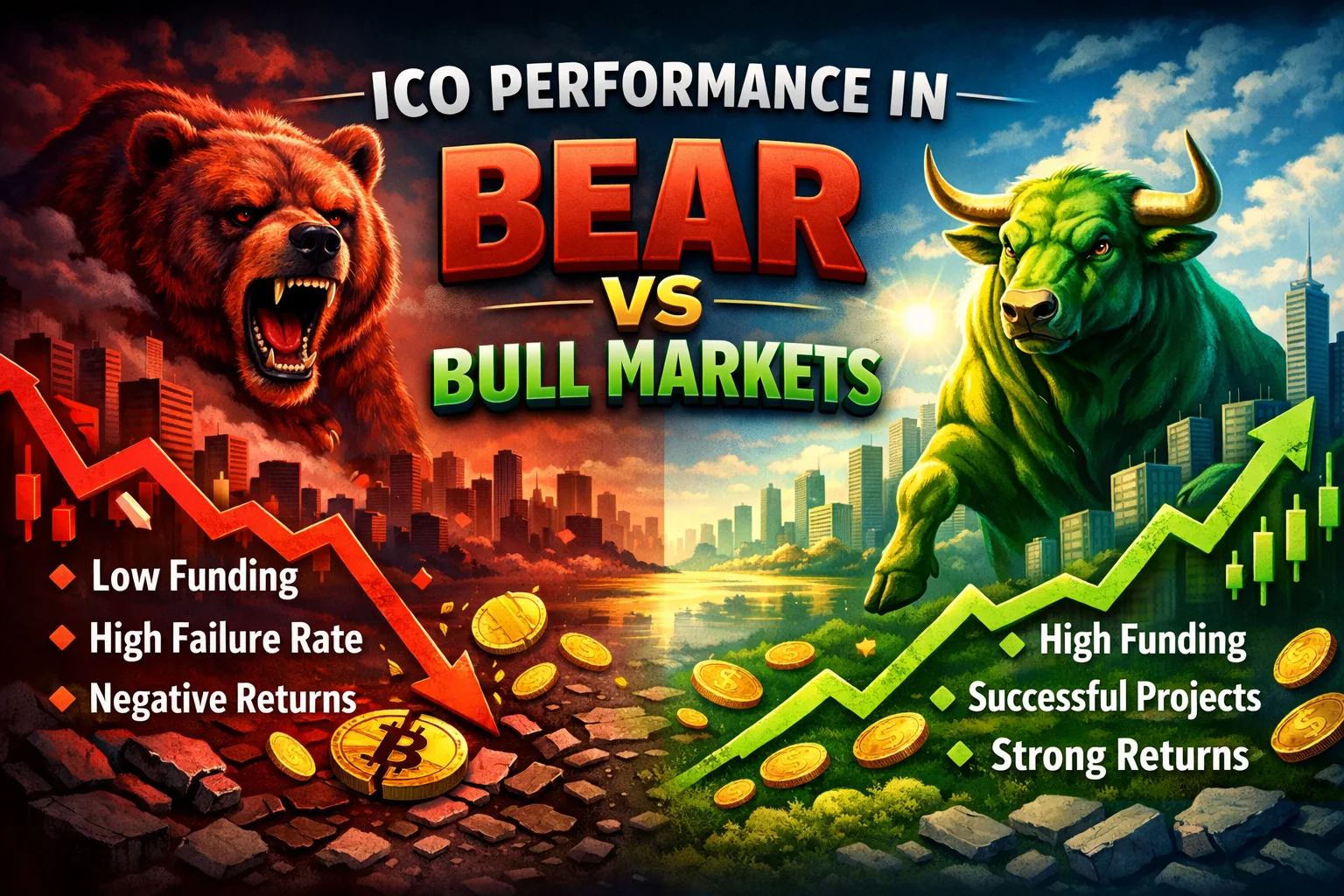 ICO Performance in Bear vs Bull Markets
