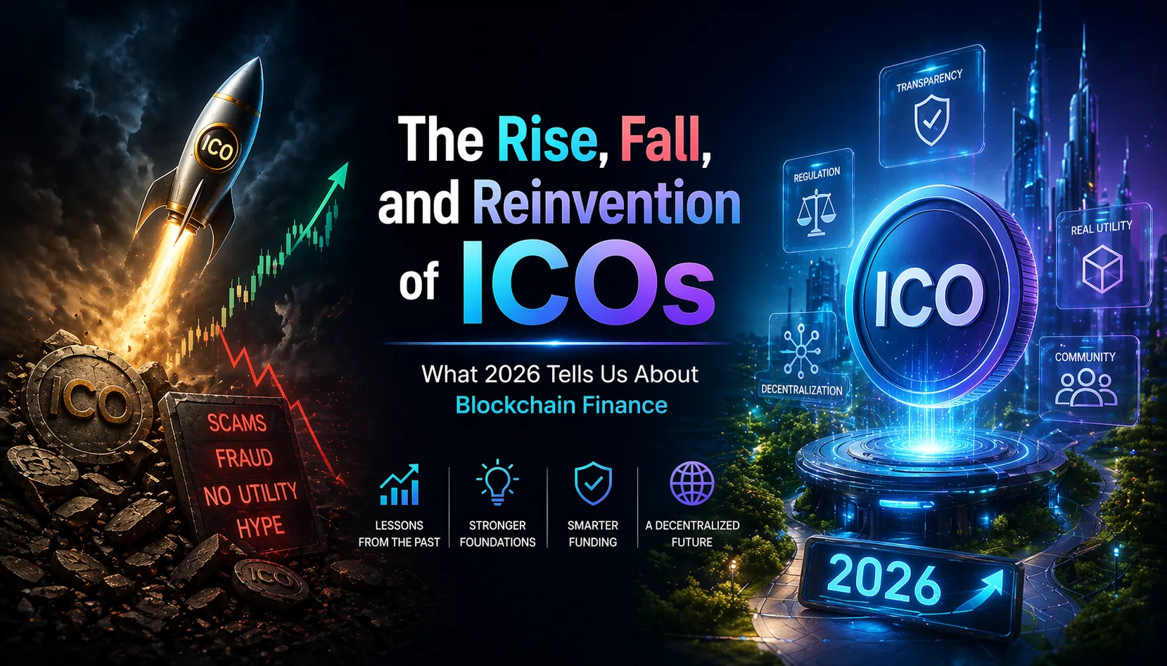 The Rise, Fall, and Reinvention of ICOs- What 2026 Tells Us About Blockchain Finance