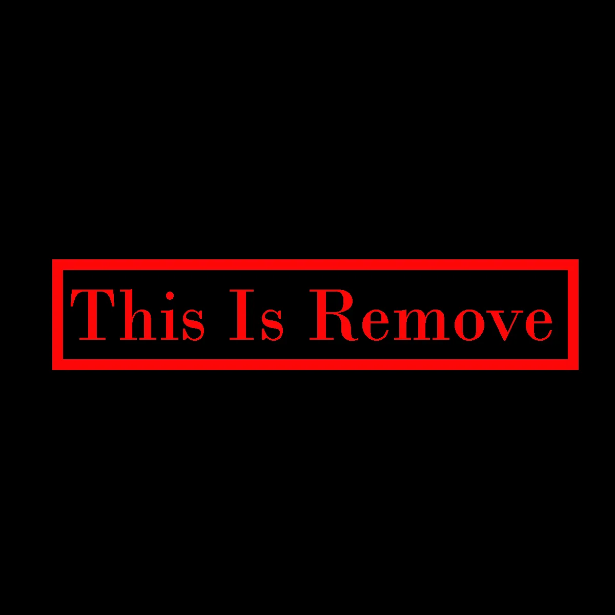 This is remove This is remove This is remove This is remove