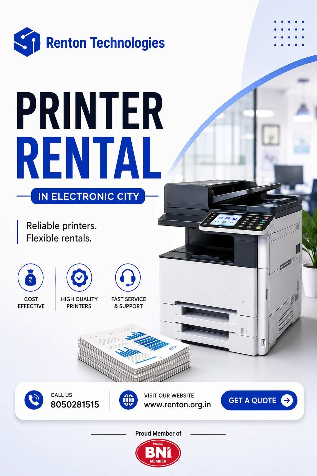 Printer Rental in Electronic City: Affordable Office Printing Solutions for Every Business