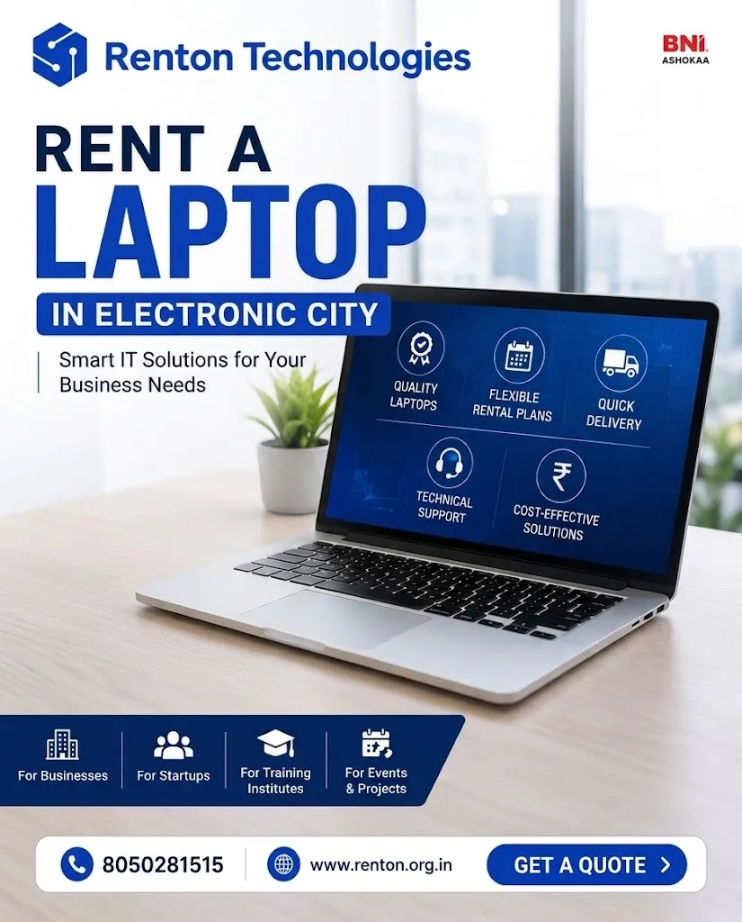 Rent a Laptop in Electronic City: 7 Things to Check Before Choosing a Provider