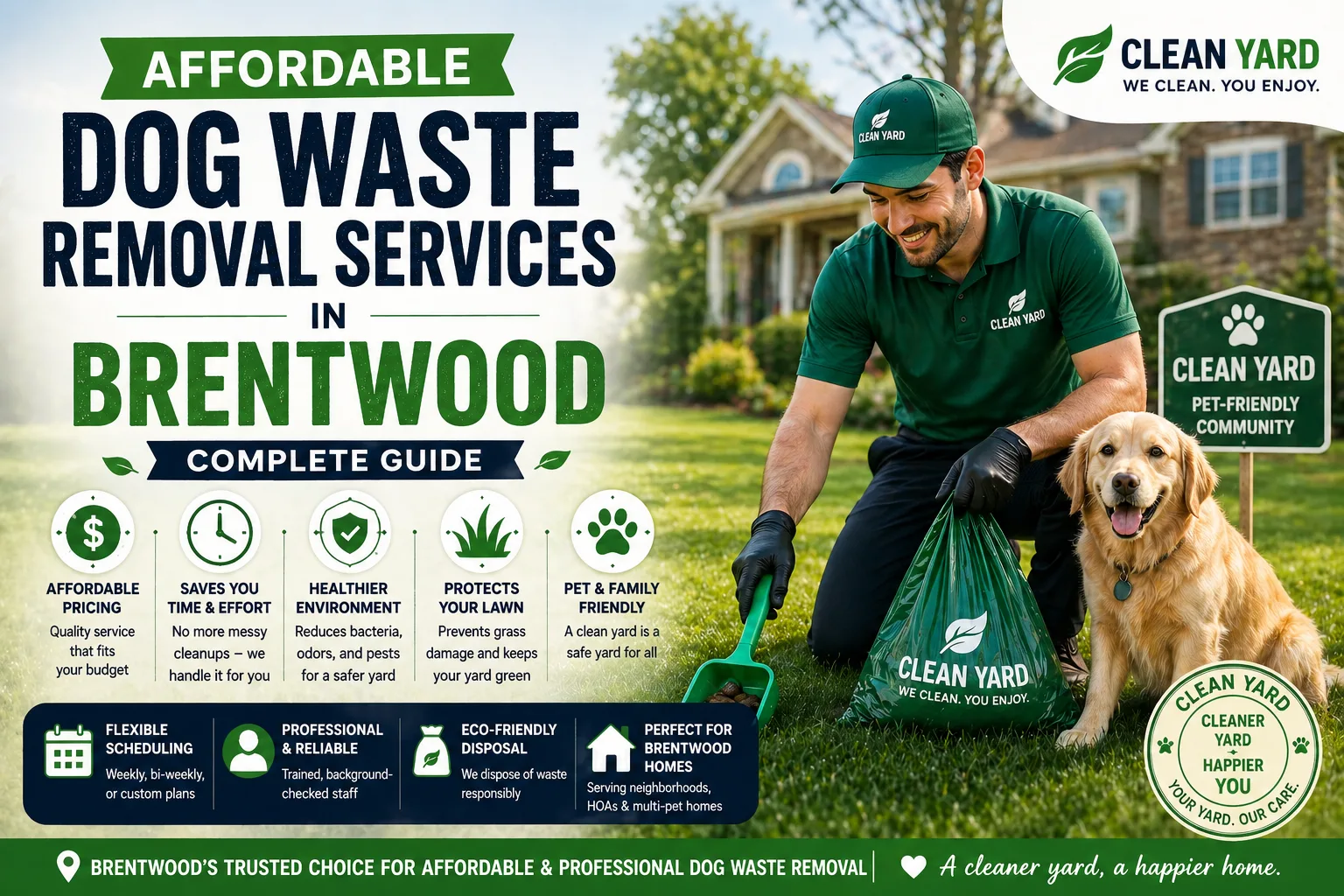 Affordable Dog Waste Removal Services in Brentwood: Complete Guide