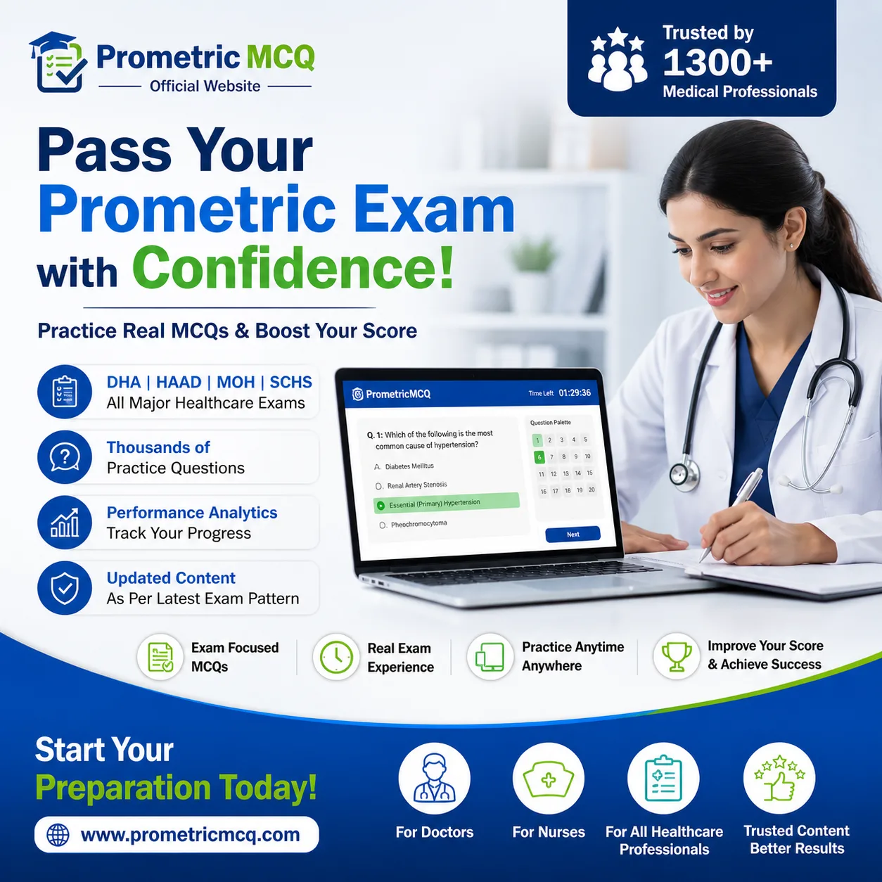 Complete Guide to DHA, MOH, and Prometric Exams for Healthcare Professionals