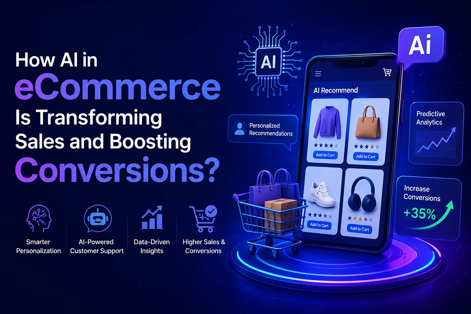 How AI in eCommerce Is Transforming Sales and Boosting Conversions?