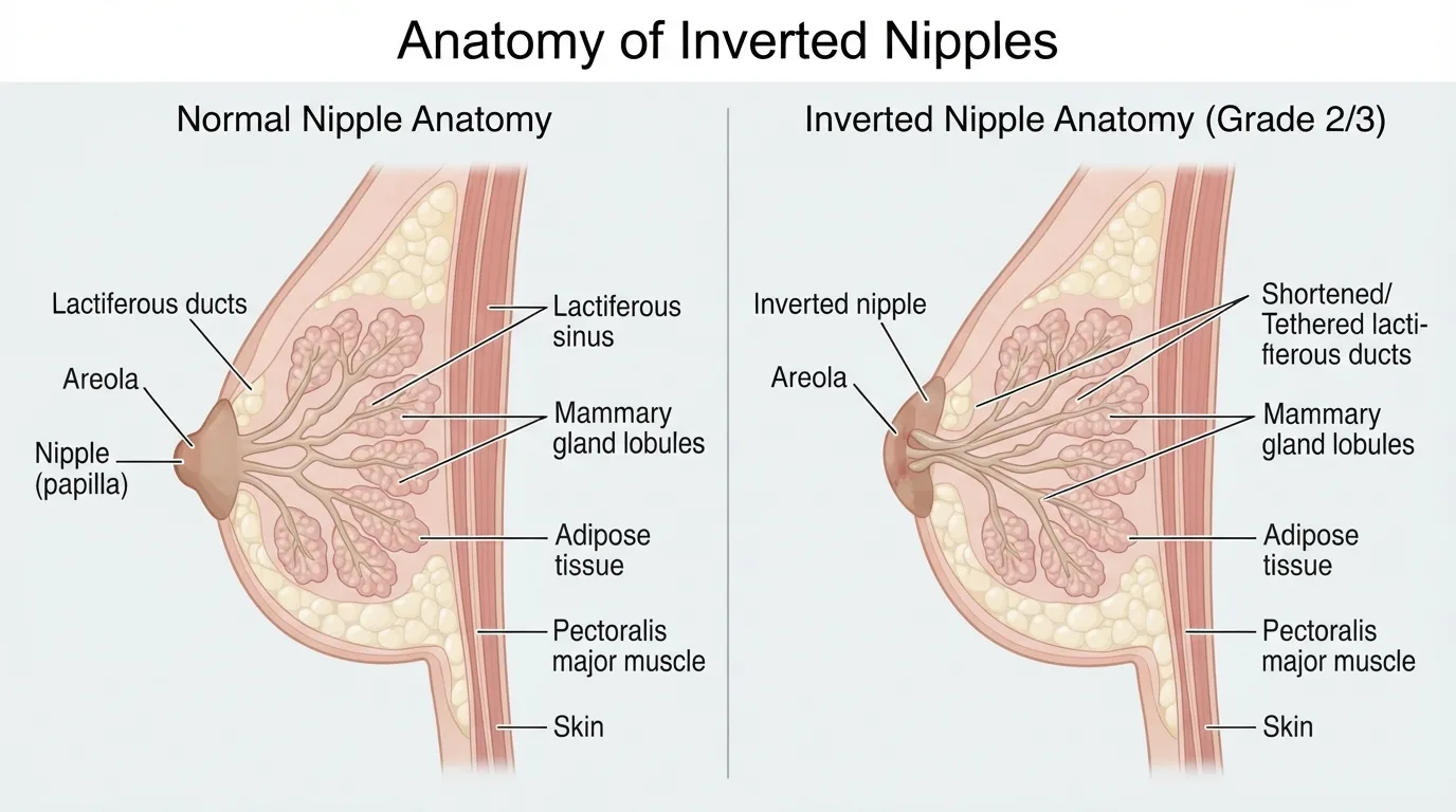 The Complete Guide to Inverted Nipples: Causes, Correction, and Recovery