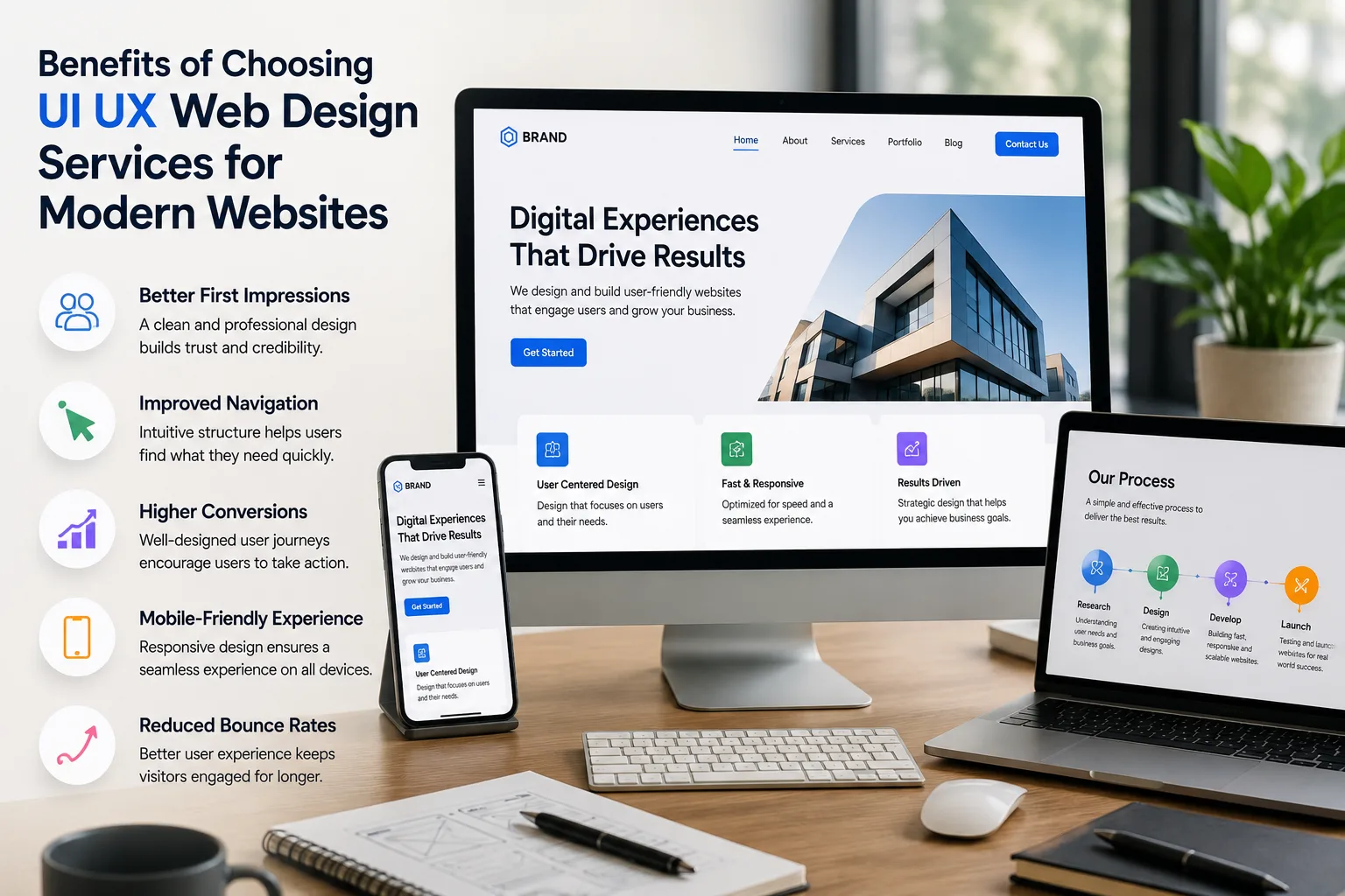 Benefits of Choosing UI UX Web Design Services for Modern Websites