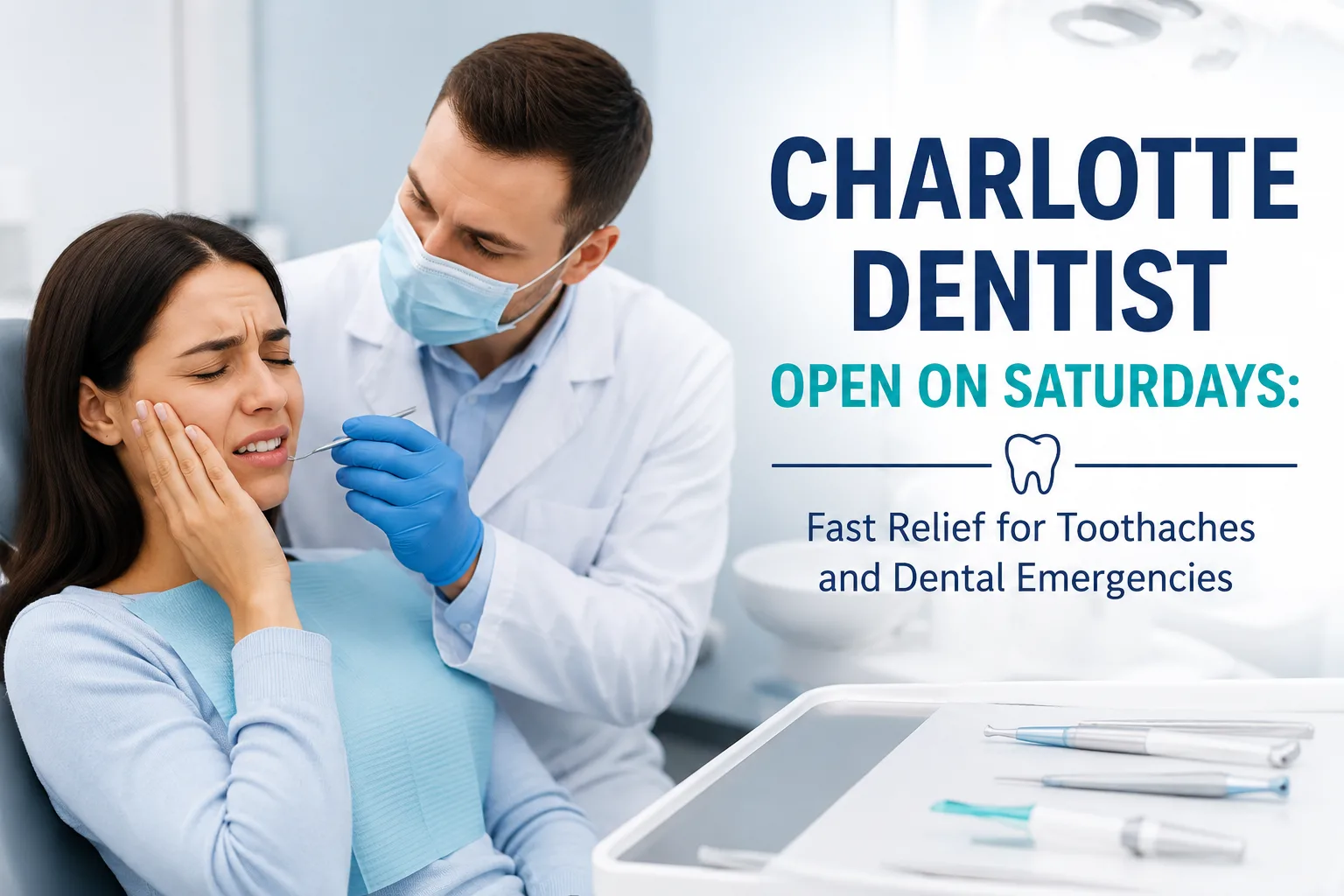 Charlotte Dentist Open on Saturdays: Fast Relief for Toothaches and Dental Emergencies