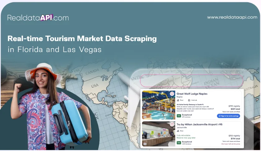 Real-time tourism market data scraping in Florida and Las Vegas