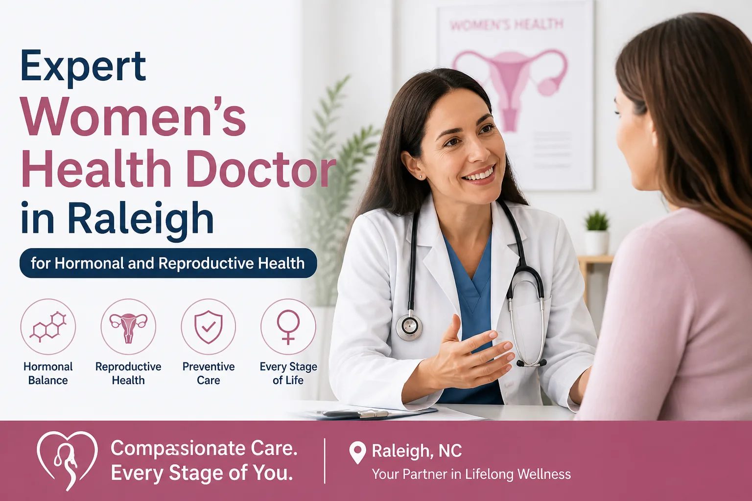 Expert Women’s Health Doctor in Raleigh for Hormonal and Reproductive Health