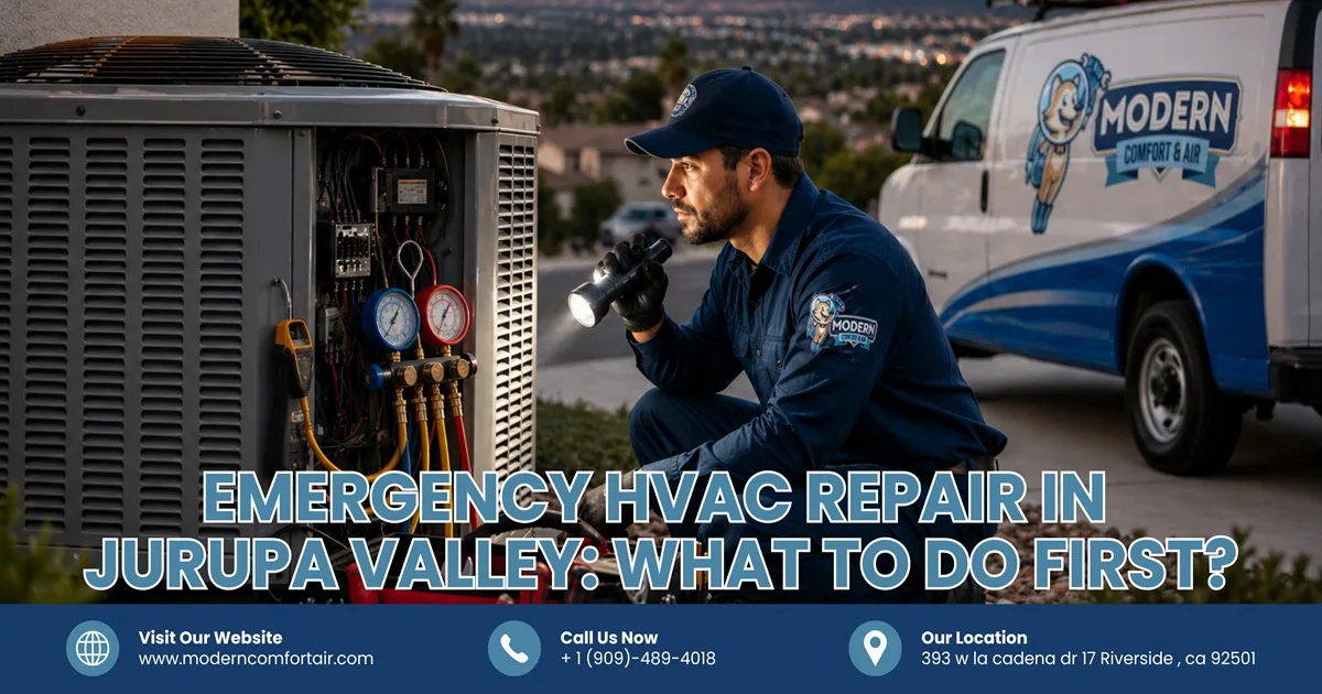 Emergency HVAC Repair in Jurupa Valley: What to Do First?
