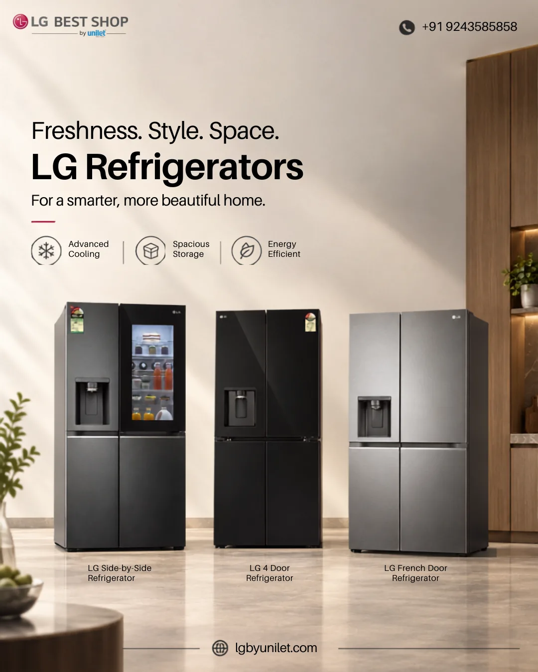 LG Side-by-Side Refrigerator: Features & Benefits | LG By Unilet