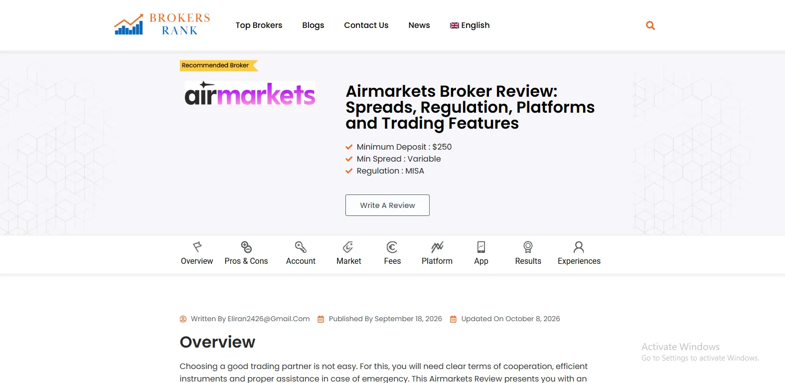 Airmarkets Review: A Closer Look at Modern Trading Options